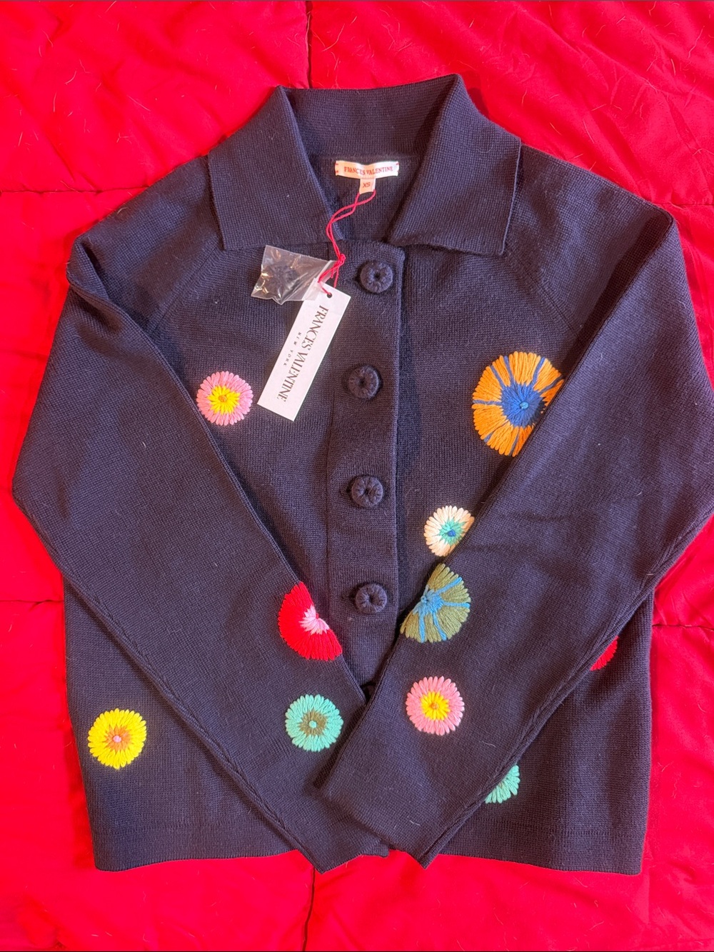 Beautiful wool Frances valentine sweater nwt xs